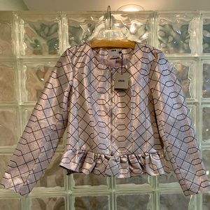 ASOS Brand Geometric Jacket Size 10 NWT